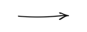 Hand-drawn black arrow pointing right on a white background