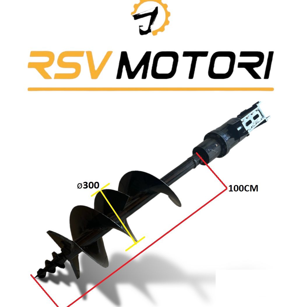 Trivella idraulica miniescavatore Diametro 300mm