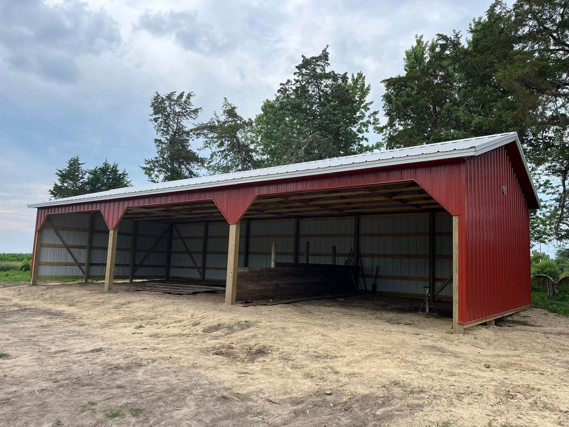 Nice red structure with white roof — Boone, IA — Zellmer Buildings