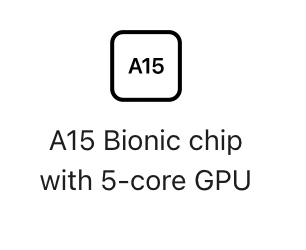 A15 bionic chip with 5 - core gpu