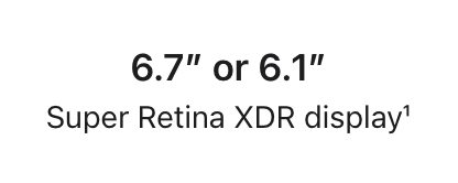 A picture of a super retina xdr display