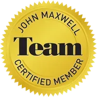 Gold seal: John Maxwell Team Certified Member.