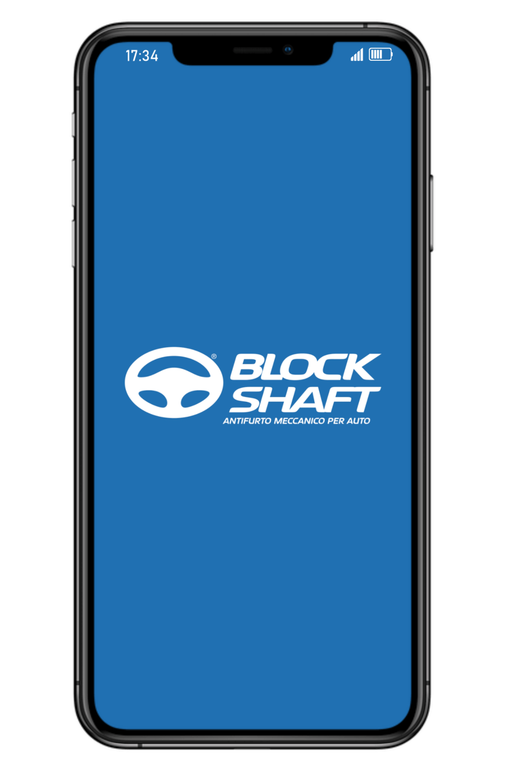 Un telefono cellulare con l'app Block Shaft sullo schermo.