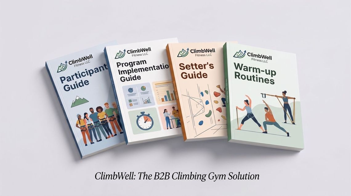 ClimbWell B2B Solution Fanned Books