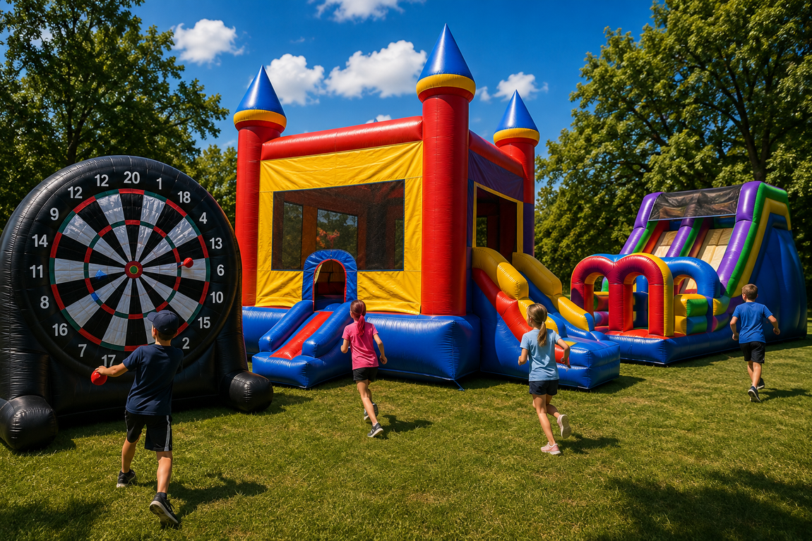 Outdoor movie screen rental setup for private events and gatherings