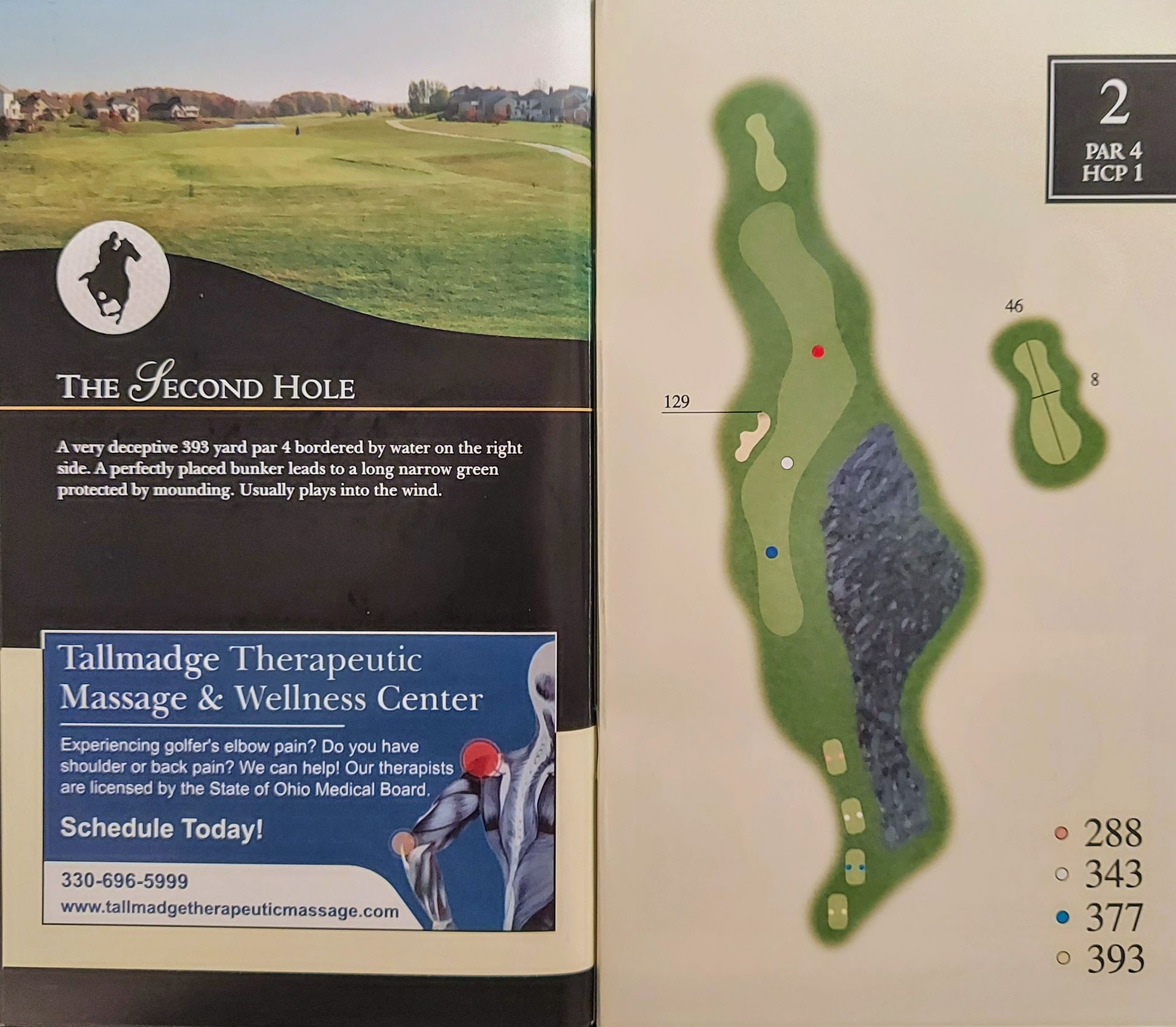 An advertisement for tallmadge therapeutic massage and wellness center
