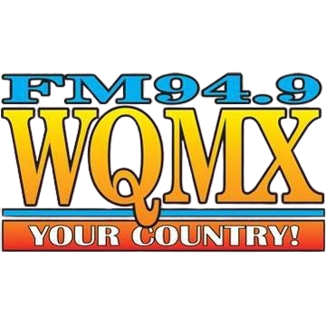 A logo for fm 94.9 wqmx your country
