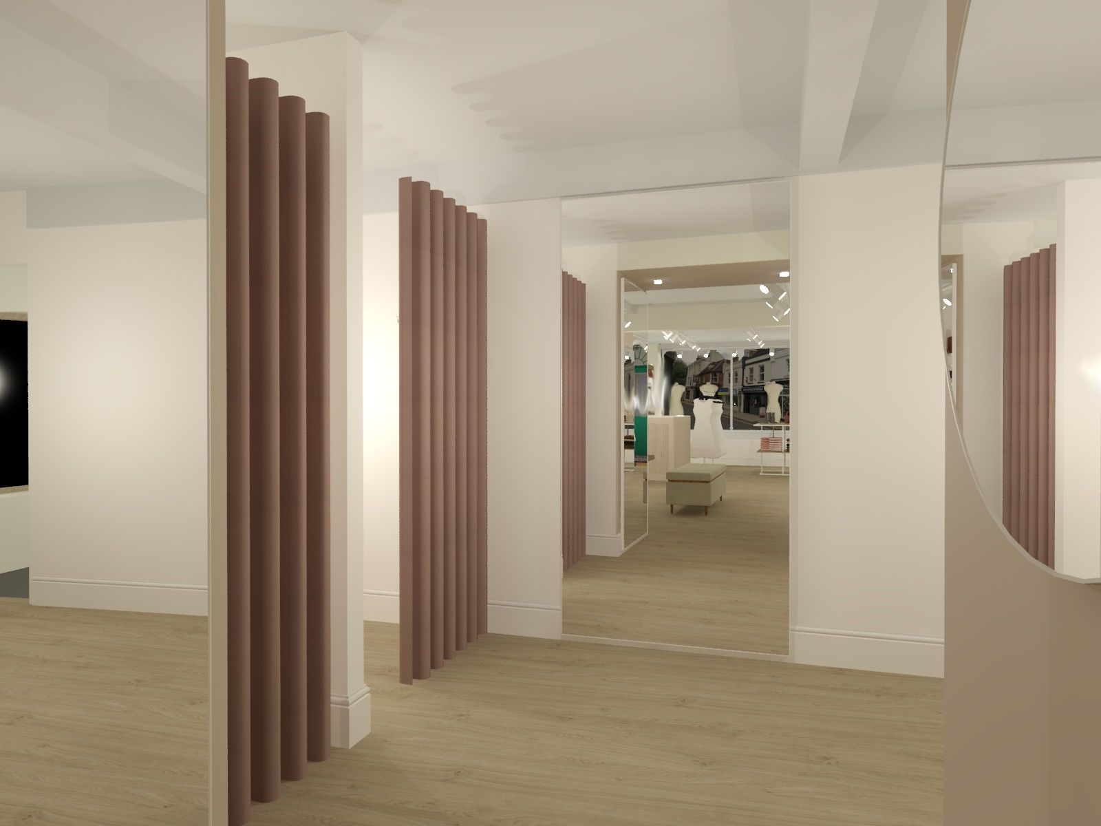 3D visual renders for farrow and ball paint studio interior design and shopfitting london