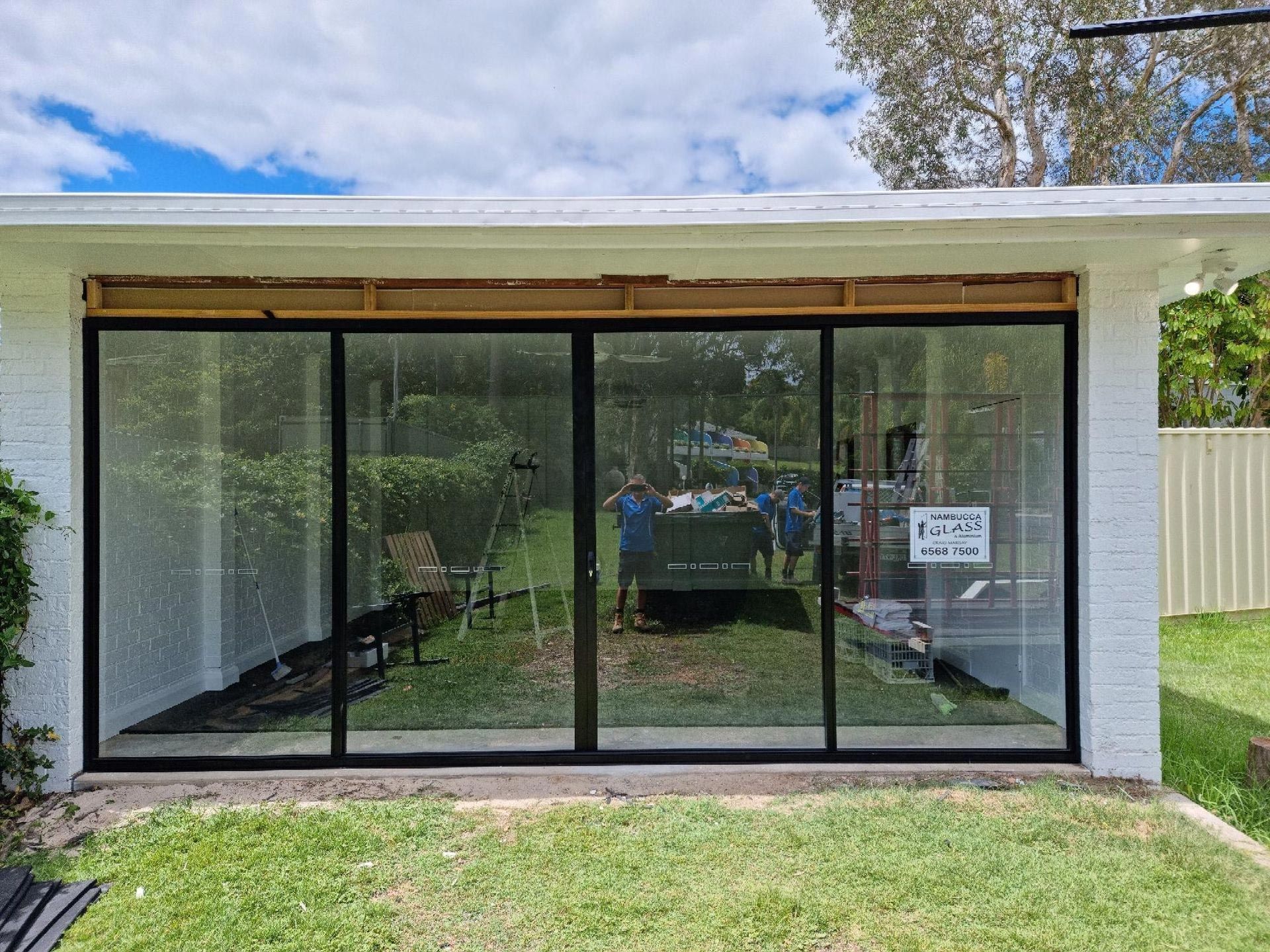 A Local Glazier At Work In Nambucca Heads