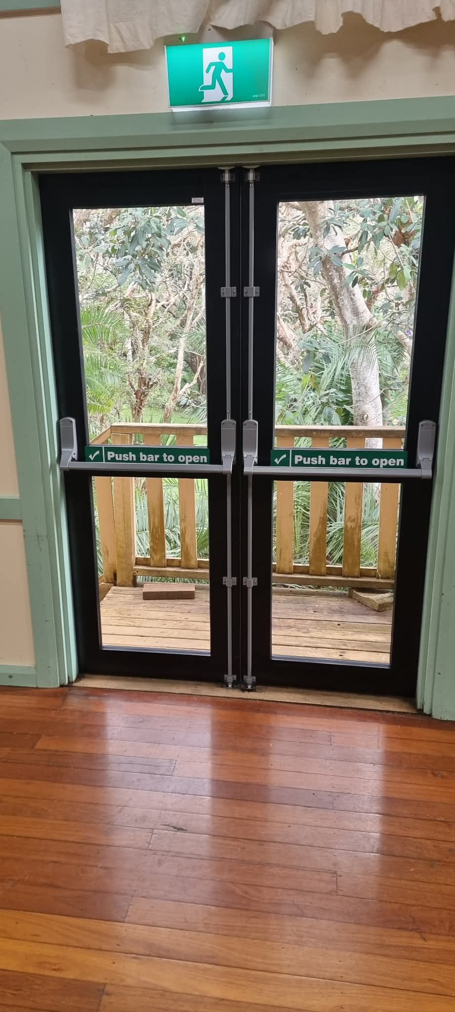 Double Glass Doors Opening to A Balcony — Nambucca Glass in Nambucca Heads, NSW