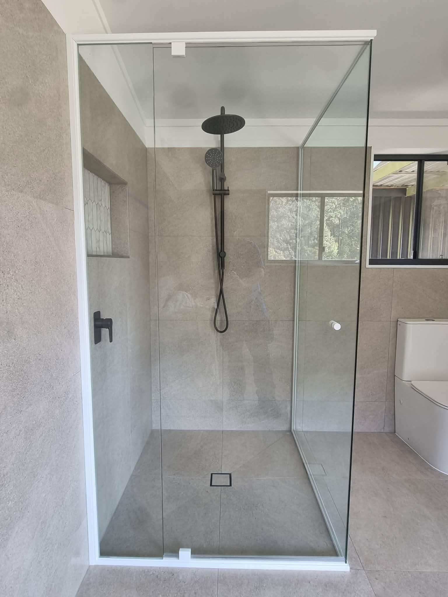 Modern Glass Walk-In Shower — Nambucca Glass in Nambucca Heads, NSW
