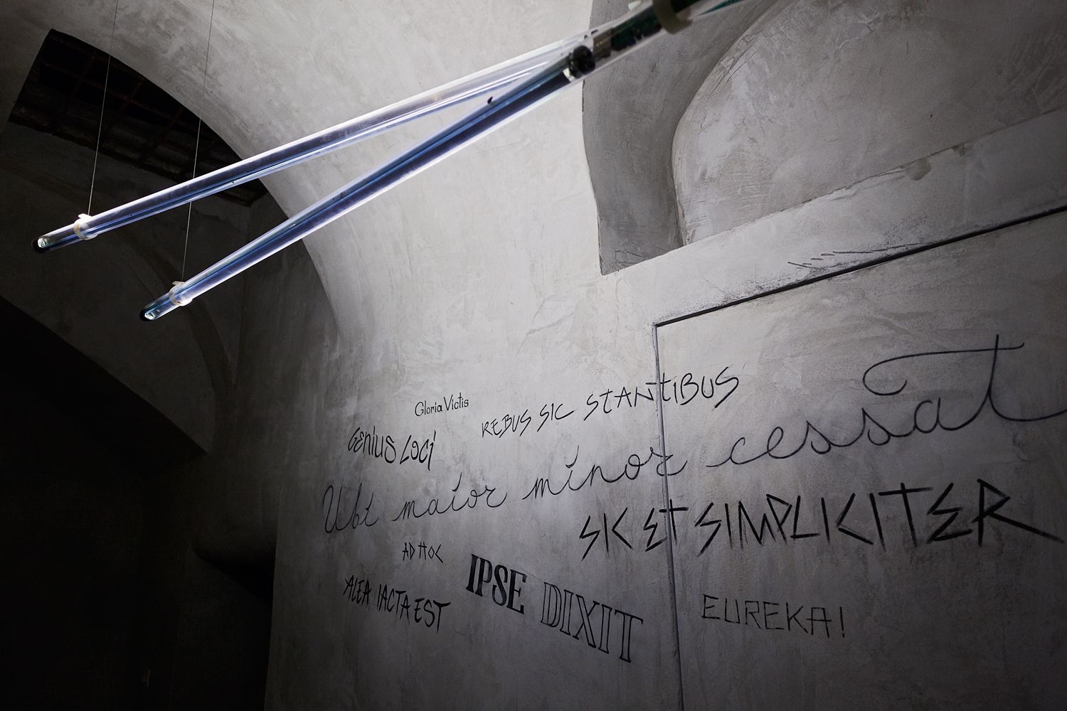 A wall with graffiti on it including the word sketch