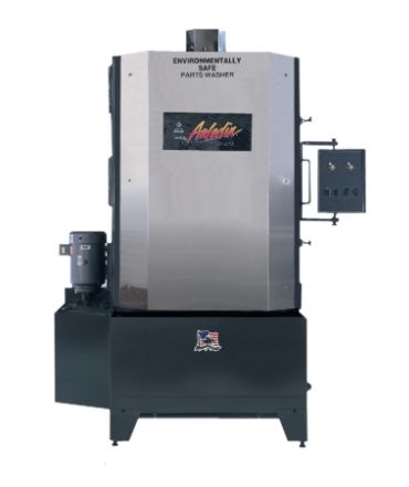 A stainless steel appliance that says adelaide on it