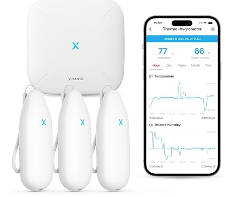 Bluetooth temperature monitor.
