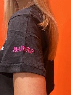 Badrap Crop Black Script Logo