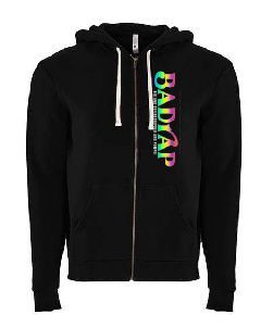 Badrap Lite Brite Collection - Black Zipper Jacket