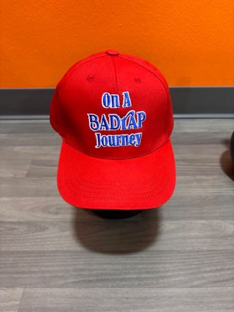 Red Badrap Hat Pony Tail