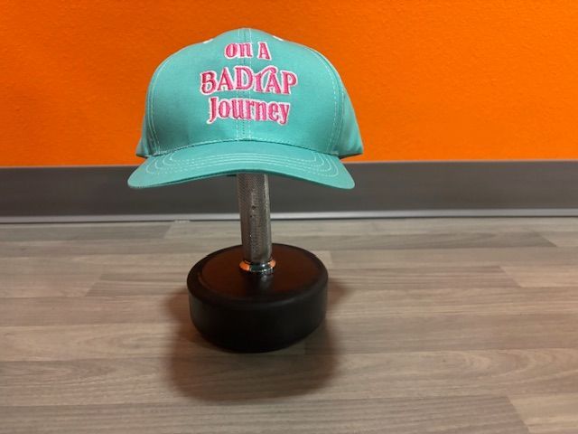 Teal Badrap Hat Pony Tail