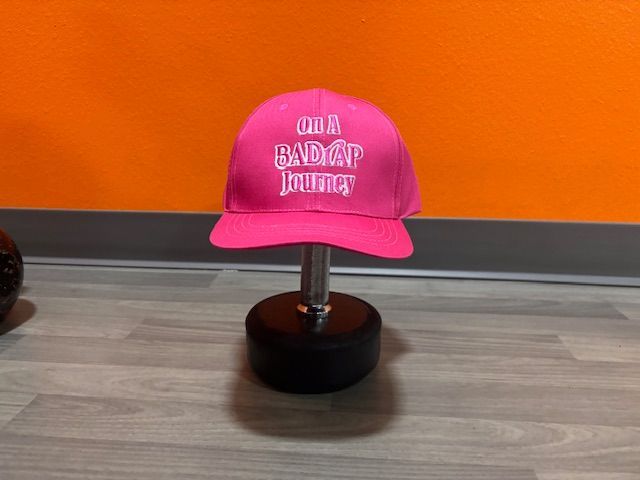 Pink Badrap Hat Pony Tail