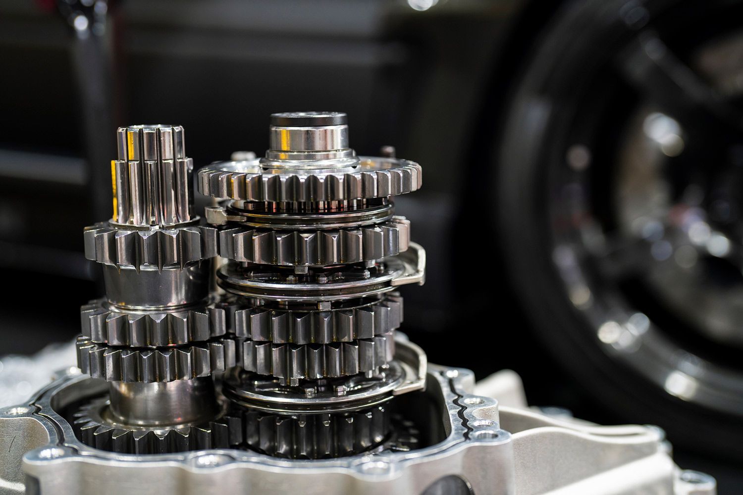 Car Gearbox on a Table