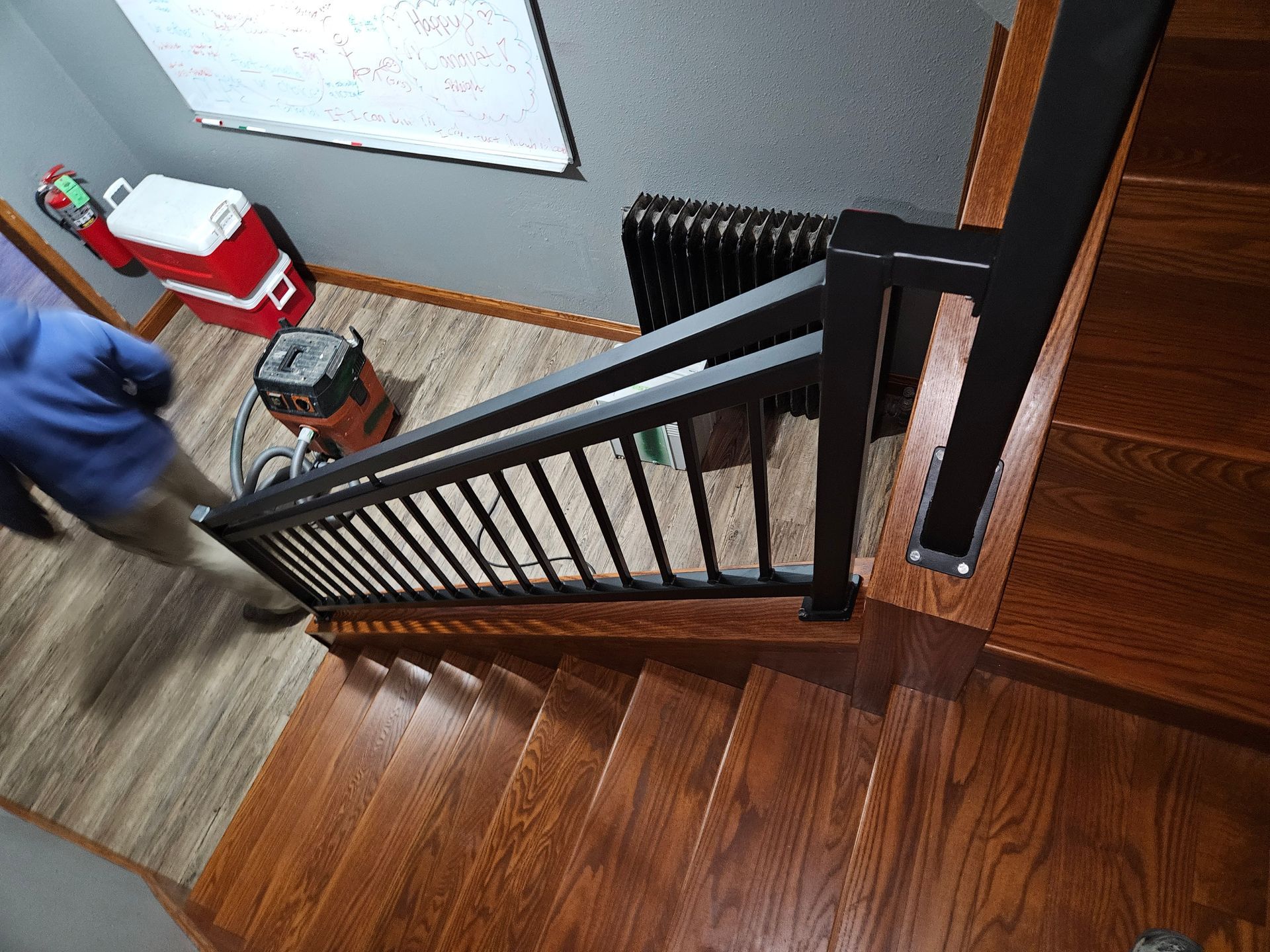 newly remodeled staircase