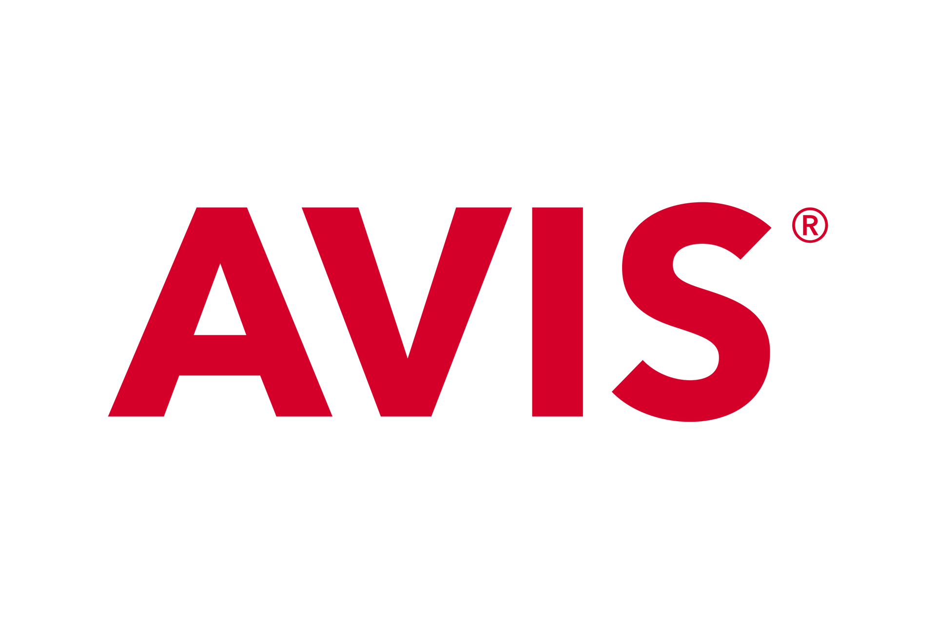 Avis logo in red on a white background, with a registered trademark symbol.