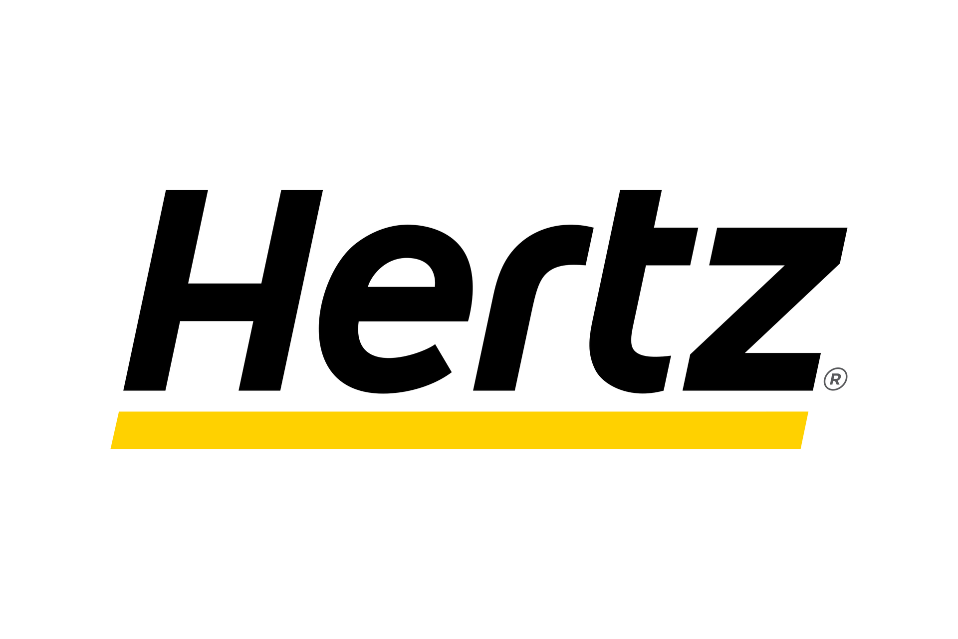 Hertz logo: Black text