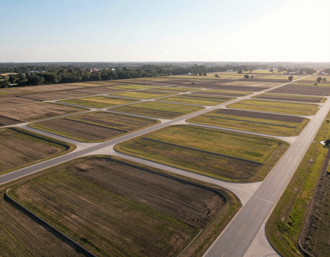 Aerial site view of Copperfield Landing