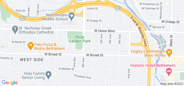 Map of business location