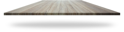 Planche rectangulaire plate en bois brun clair, vue de dessus avec une ombre douce en dessous