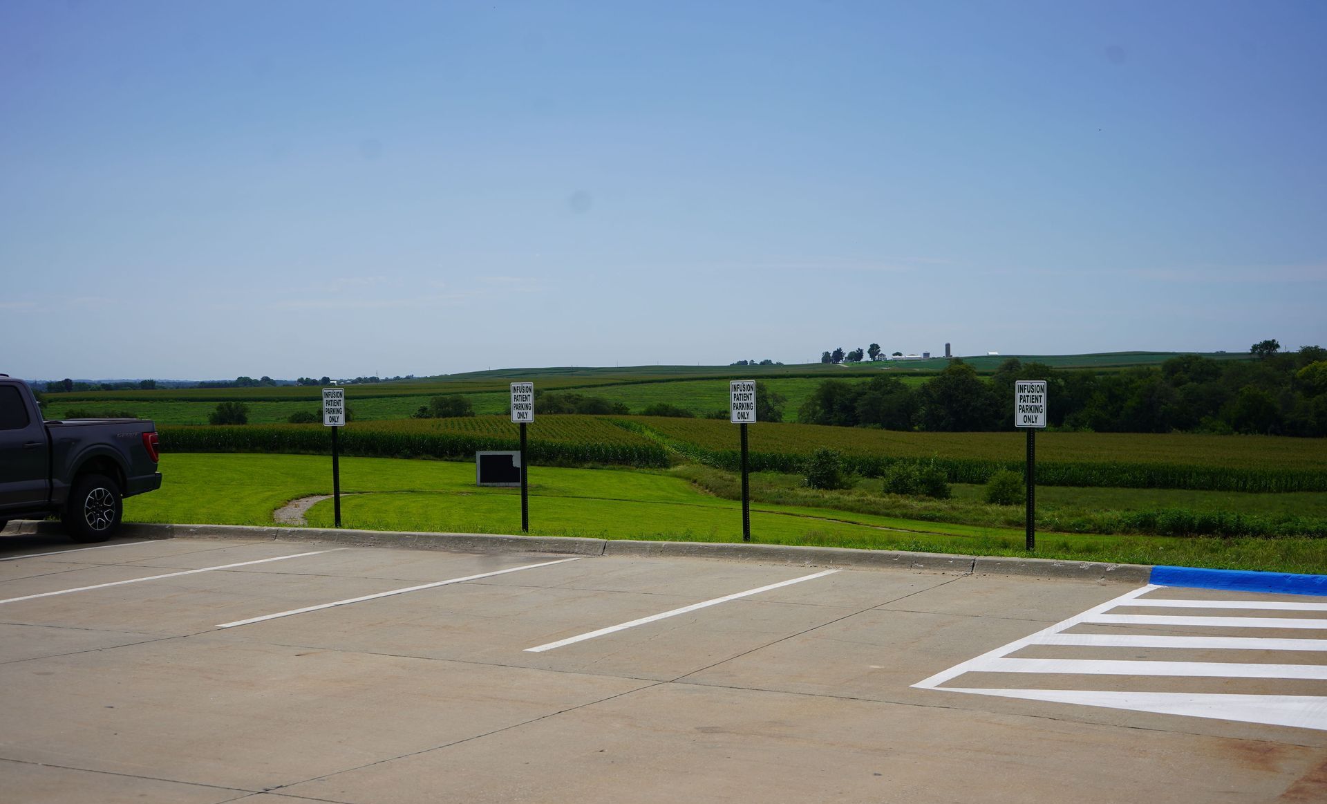 Infusion Center Parking | Back side of CRHC