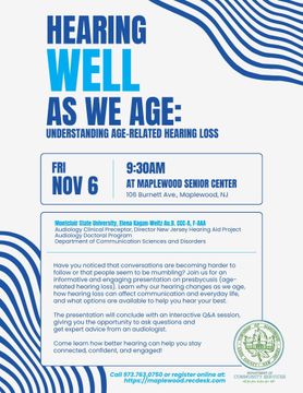 Mail-in ballots workshop poster, Tuesday Oct 27, 11am, at Maplewood Senior Center.