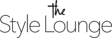 Stylized black “The Style Lounge” logo on a white background