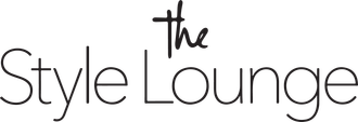 Stylized black “The Style Lounge” logo on a white background