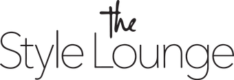 Stylized black “The Style Lounge” logo on a white background