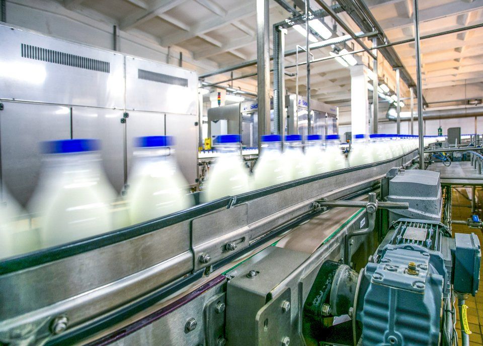 imbottigliamento del latte