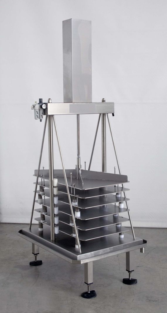 Pressa pneumatica in acciaio inox