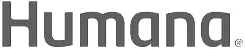 A close up of the humana logo on a white background.
