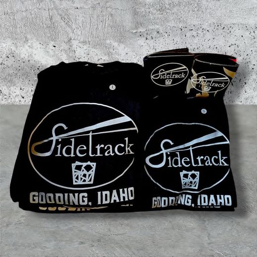 Black Sidetrack T-shirts and a cap with