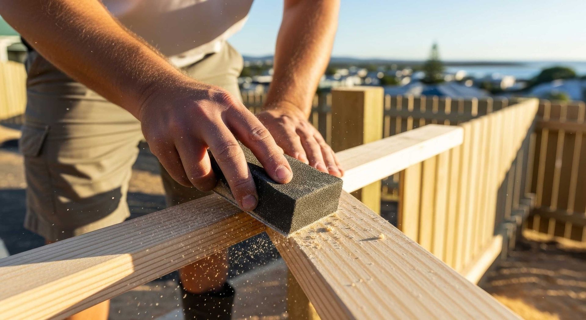 Fixing Perimeter Fence At Commercial Site Hervey Bay