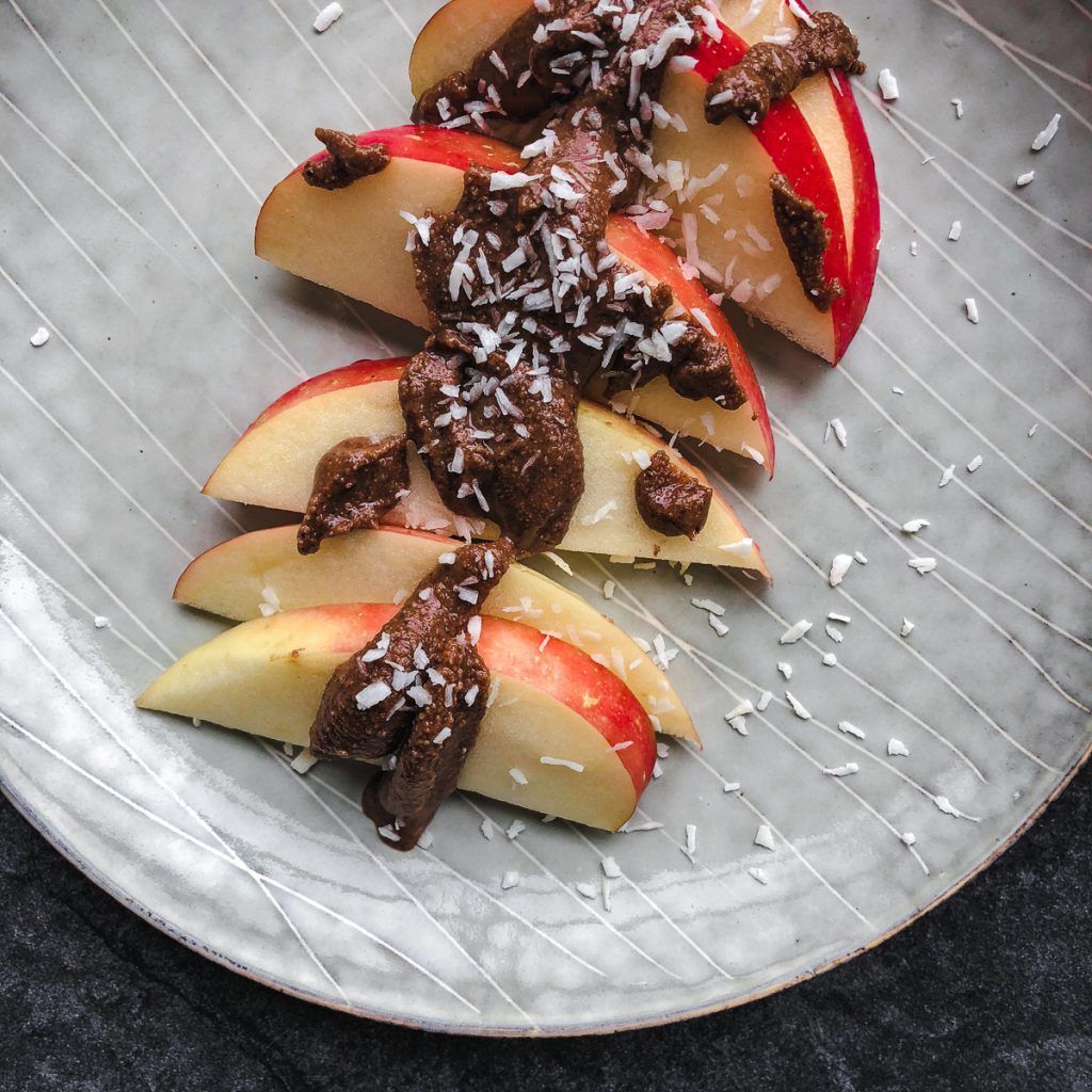 apple and almond butter pair carbs with protein and fat to stabilize blood sugars