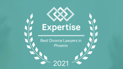 A logo for expertise best divorce lawyers in phoenix