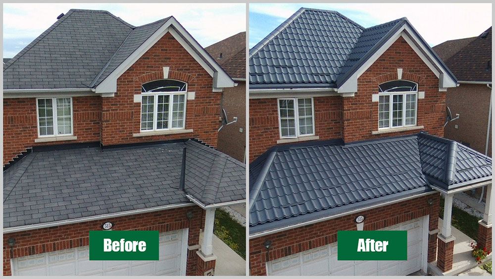 Home Before And After Roof Renovation — ACT Roofing in Ngunnawal, ACT