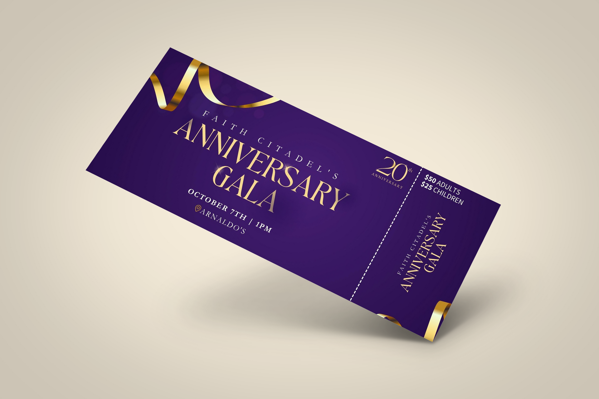 20th Anniversary Banquet - Adults