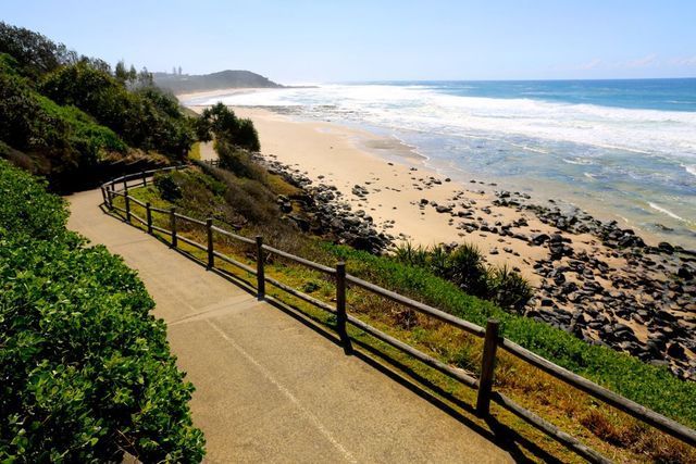 Coastal Walkway Beside Sandy Beach and Ocean — J & B Bus and Coach Pty Ltd In Ballina, NSW