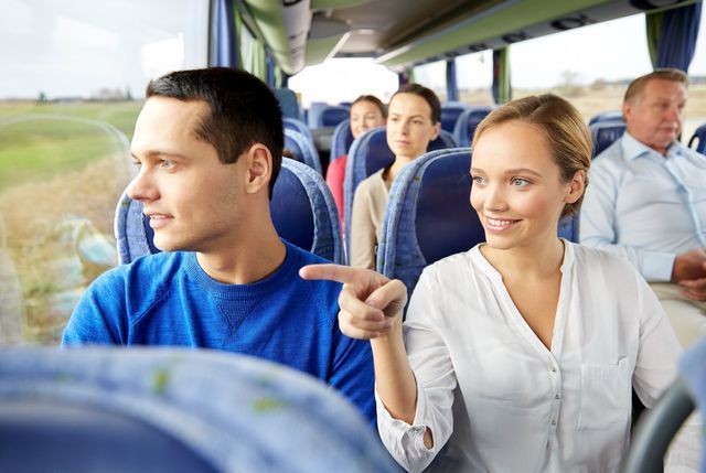 Two Passengers on a Bus — J & B Bus and Coach Pty Ltd In Ballina, NSW