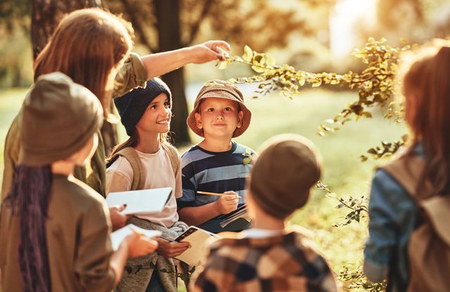 People Outdoors Sharing Notes — J & B Bus and Coach Pty Ltd In South Murwillumbah, NSW