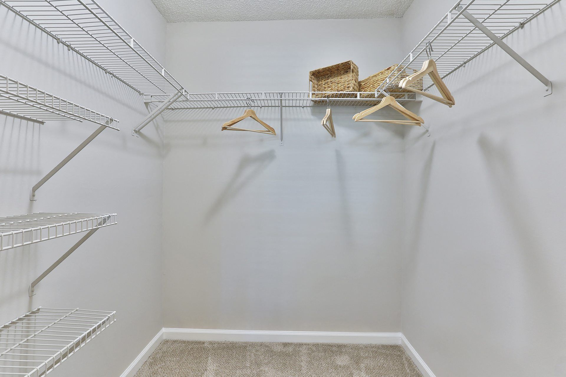 a walk in closet in a 555 waverly unit at Crestmont at Thornblade, Greenville, SC, 29615