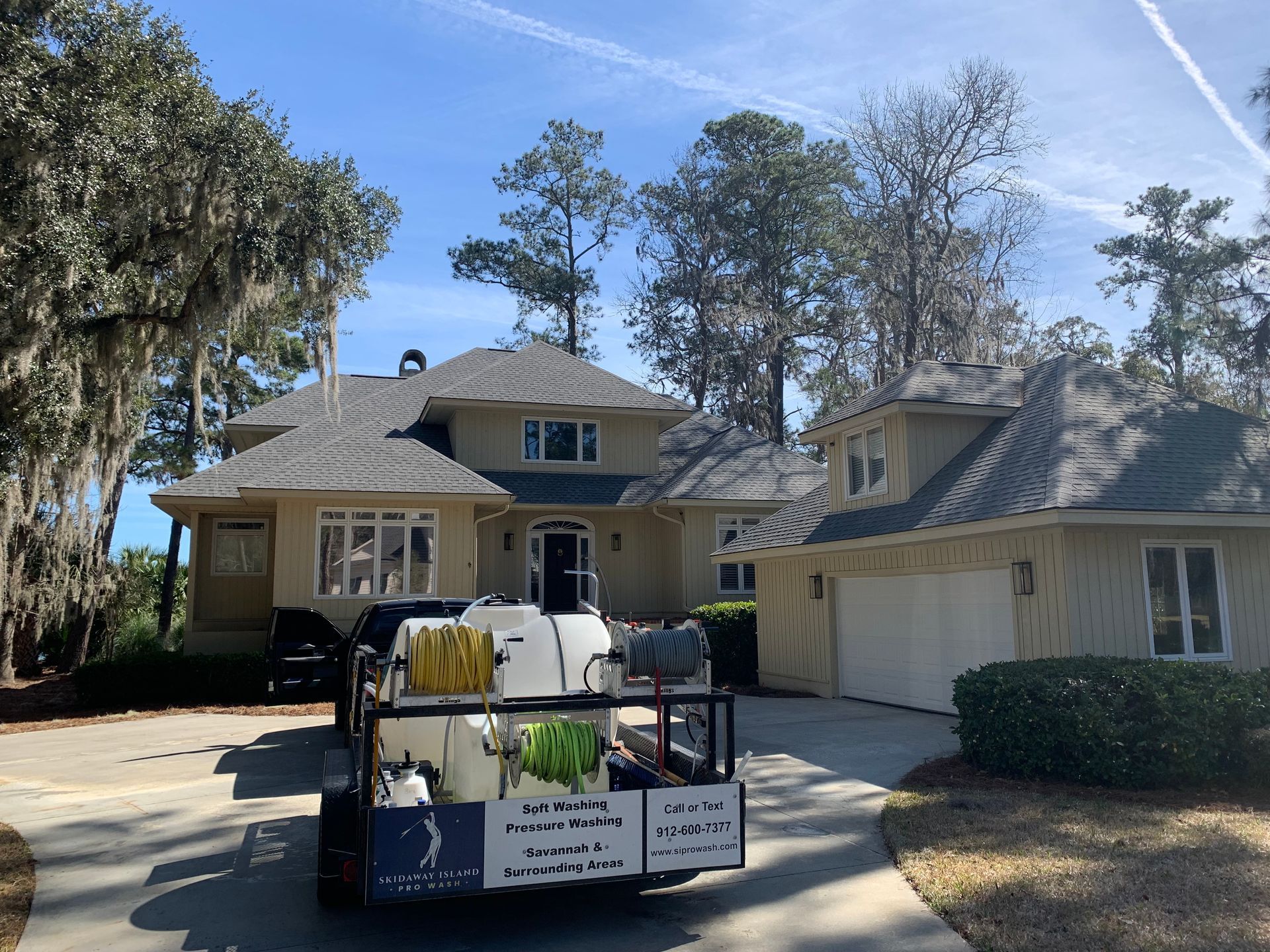 pressure power soft roof window washing  dutch island tybee island wilmington island whitemarsh island isle of hope