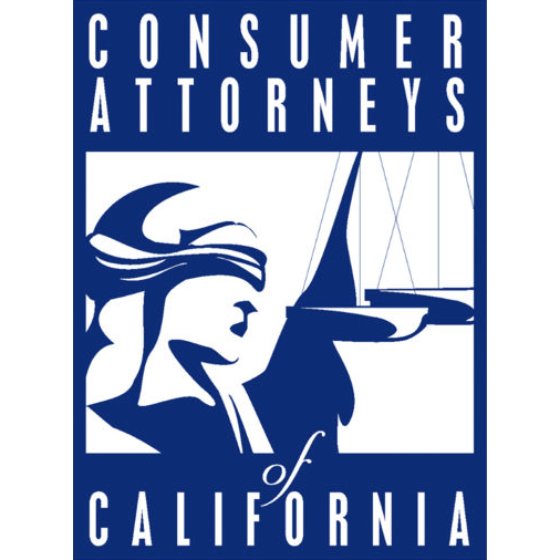 The logo for the consumer attorneys of california